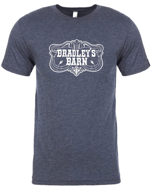 Bradley's Barn Classic Logo Vintage Navy T-Shirt